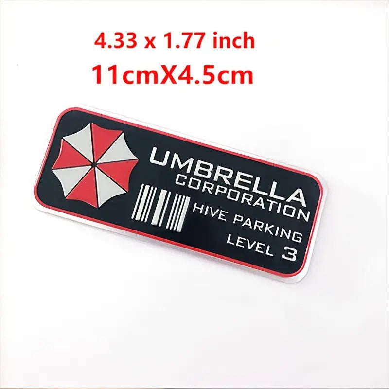 Umbrella Corporation Metal Sticker