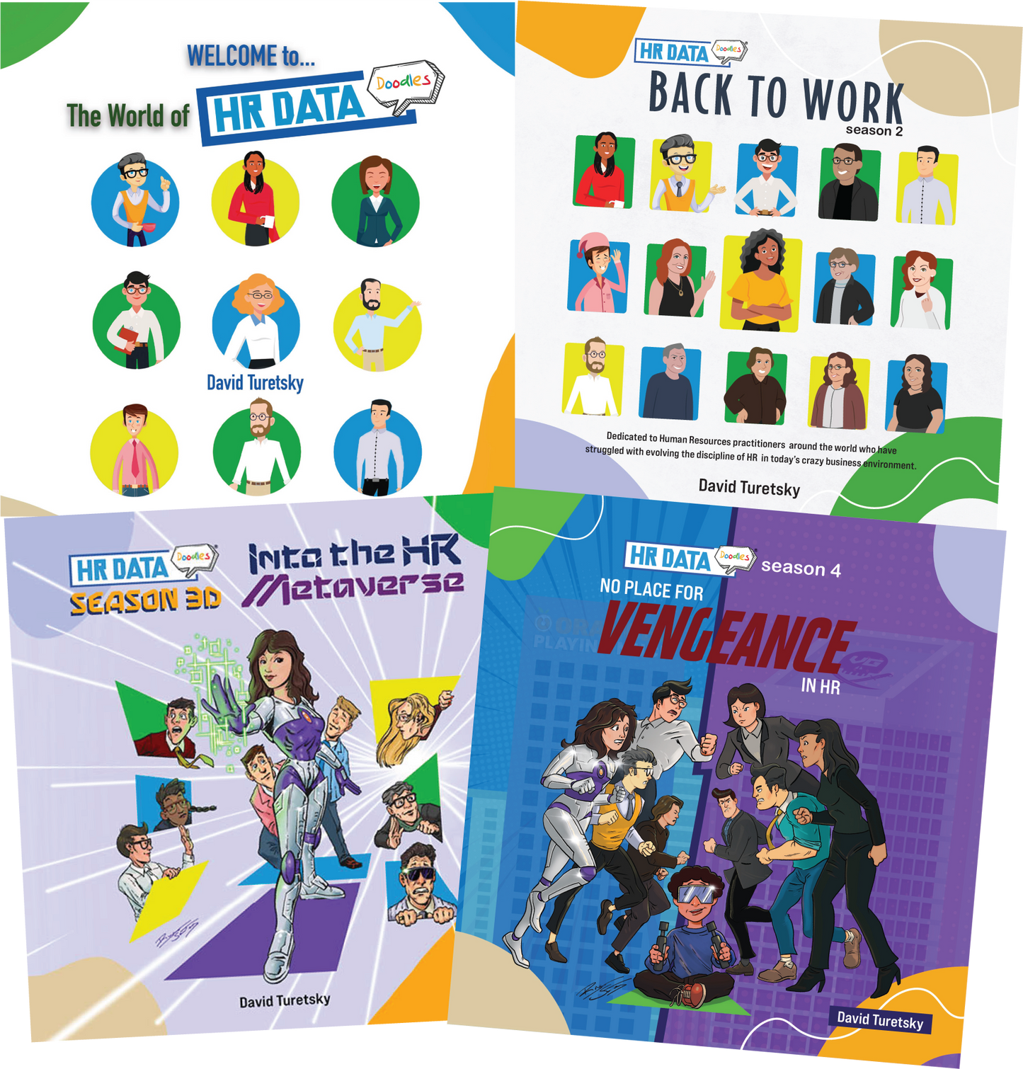 HR Data Doodles® Bundle - 4 Books - Signed by the Author