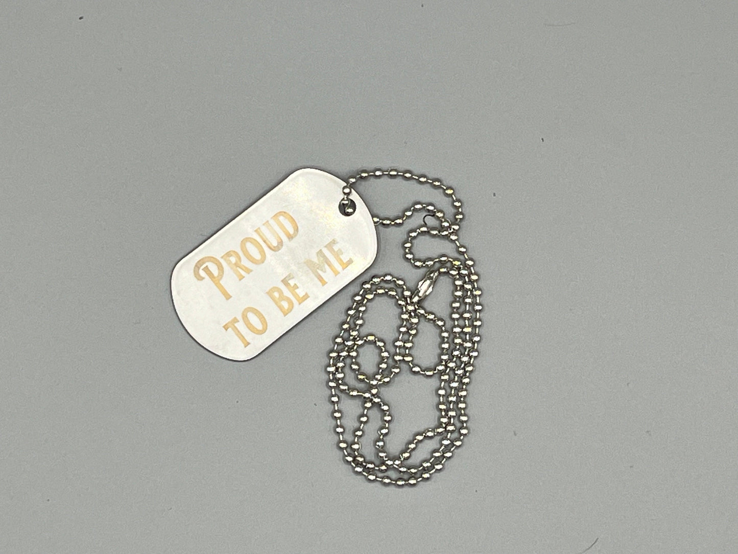 Dog Tag with a message